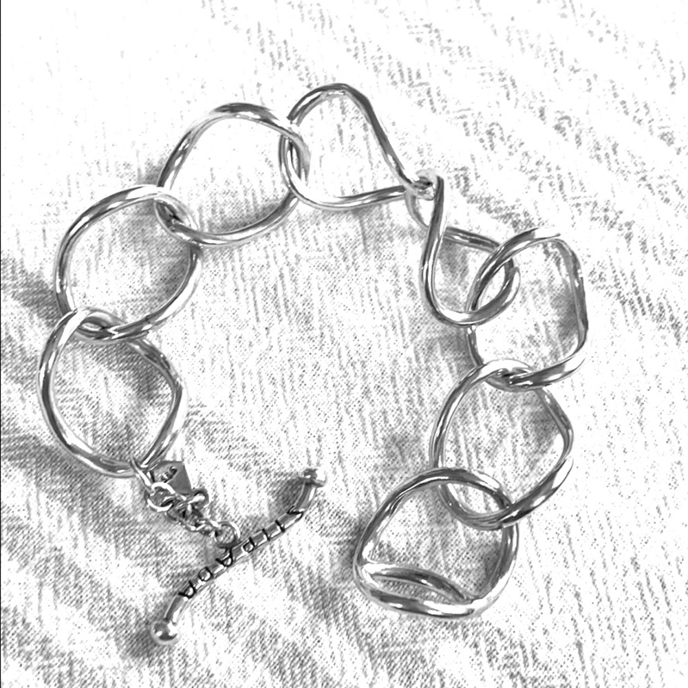 B1632 Silpada Retired Sterling Link Bracelet